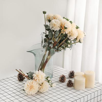 China Wholesale Artificial Flower European Style Indoor Outdoor Home Bouquet Simulation Decoration Wedding Party Decorative Flowers for sale