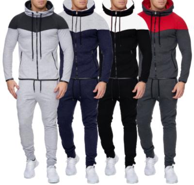 China Anti-wrinkle High Quality Winter Custom Logo Oversize Men&'s Sweatpants And Hoodies Set With Zipper for sale