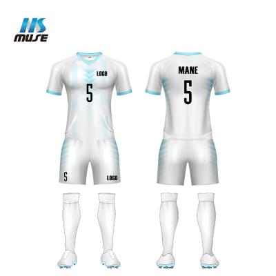 China Quick-drying wholesale customized quick-drying leisure soccer sports set fitness running short sleeve football suit for sale