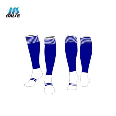 China Factory Wholesale Breathable Multi Color Polyester Breathable Football Boots Jacquard Knee High Sports Long Socks for sale