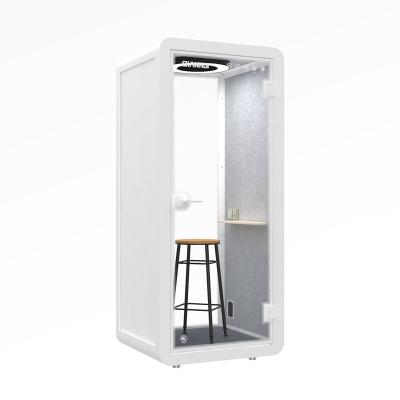 China Paint Aluminum Profile Spray Booth Thickened Soundproof Cube Phone Call Silence Cube Phone Pod For Chatting With Overflowing Air Single Booth CE for sale