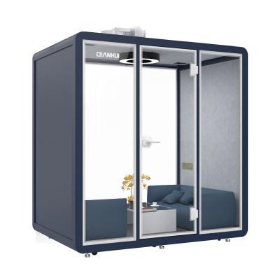 China Modern Soundproof Booth Office Australia Mobile Office With Wheels Prefab Soundproof Recording Booth With USB Connector for sale