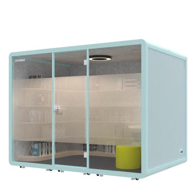 China OEM Foldable Indoor Soundproof Booth Personal Reading Booth for Education Institution or School Made by Thickened Aluminum Profile for sale