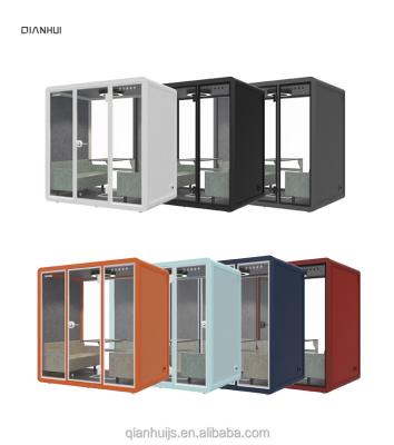 China Foldable soundproof phone booth can be used as self-study acoustic silent independent room booth education pod personal reading booth for sale