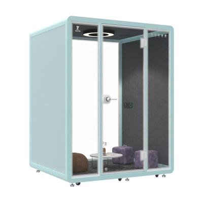 China Adjustable (Other) Customized For Educational Mini Classroom Soundproof Booth Online Learning Booth Pod With Power Supply for sale