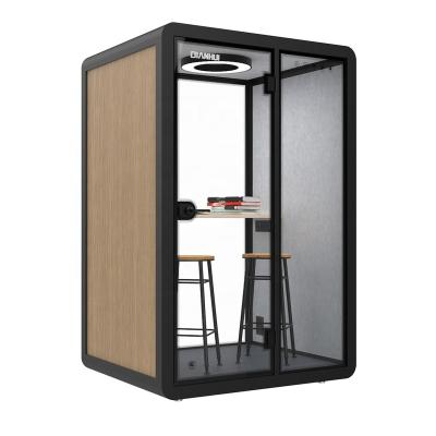 China New Design Aluminum Audiometric Booth Thickened Spray Paint Profile Soundproof Booth For Library Meeting Mobile Phone Booths For Sale Silence Open Office for sale