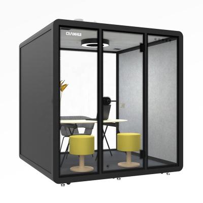 China Modular Quiet Booth Office Soundproof Pod Removable Silence Privilege Meeting Room For Co-working OEM Customized for sale