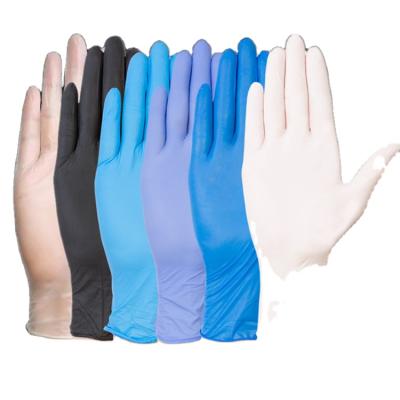 China Safety Multi-size Thick Blue Nitrile Disposable Protective Protective Supplies And PVC Material for sale