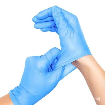 China Disposable Safety Blue PVC Nitrile Blend Exam Working Powder Free Protective Supplies for sale