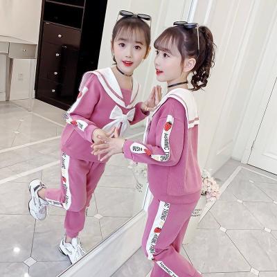 China Eco-Friendly Kids Winter Boutique Clothes Toddler Apparel Outfit Hoodie Pants Sets For 6-14 Years Old Girls; Autumn Clothing Sets for sale