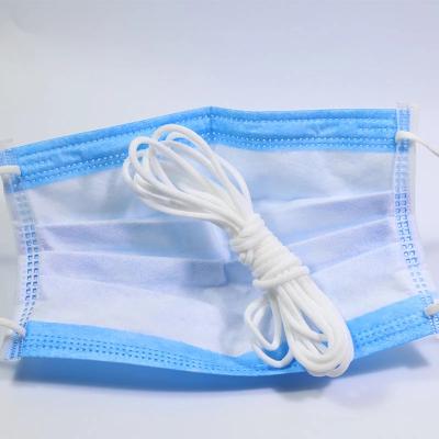 China Factory Elastic Earloop Elastic Around 3mm - 5mm Elastic Band Earloop Chinlon Disposable Earloop Spandex Spandex for sale