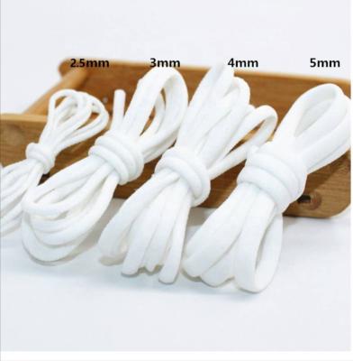 China Factory Wholesale 3mm Earloop Elastic Round Elastic Band for sale