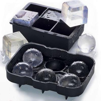 China Samfei Viable All Kinds Of Silicone Ice Ball Maker Ice Cube Model Tray For Whiskey Silicone Ice Ball Mold for sale