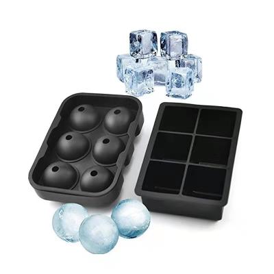 China Many Colors Ball Shape Silicone Viable Ice Tray Silicone Round Shape Ice Cube Tray Mold Silicone Ice Ball Maker for sale