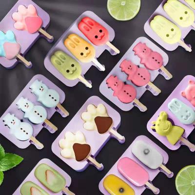 China Viable All Kinds of Silicone Ice Cream Mold DIY Ice Cream Sticks Mold for sale