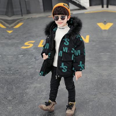 China Waterproof Boys Padded Jacket Parkas 2021 New Down Cotton Warm Quilted Jacket Winter Korean Style for sale