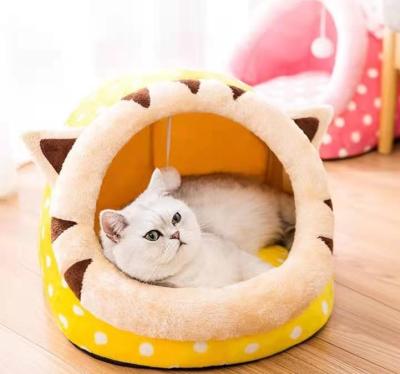 China Mechanical Wash Samfei Pet Bed Small Pet House Cat Dog Bed for sale