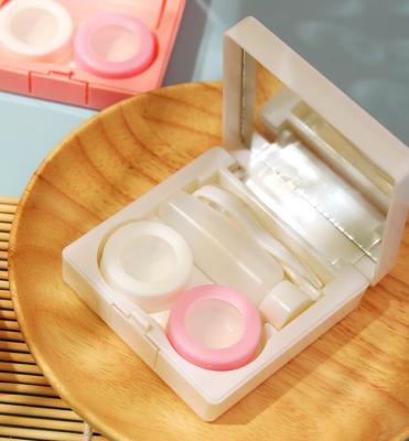 China Bl2008 Candy Contact Lens Packaging Box Easy Carry Bulk Cute Box With Mirror for sale