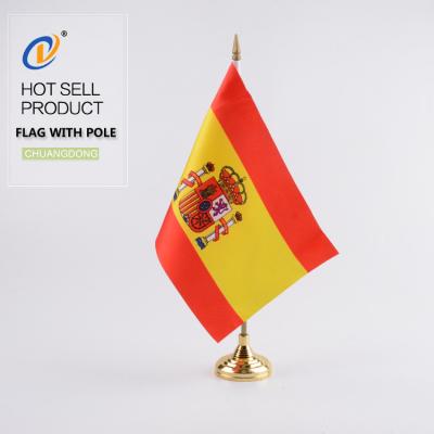 China PENNANT Polyester Office Bosnia and Herzegovina Spain Flag Table Banner for sale