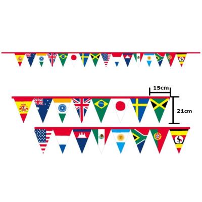 China Health Care Institution High Quality Decorative Bunting Flag Custom Design String Flag Promotional Different Country Flag Size for sale