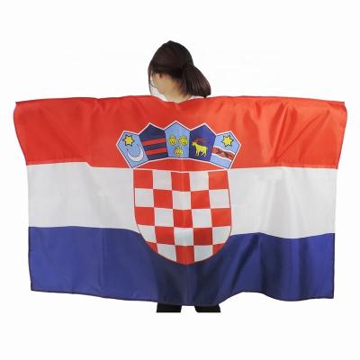 China Wholesale Design 3*5FT Country Polyester Country Flag Cap Body Flag High Quality National Durable Material Croatian Flag FLYING With Sleeves for sale