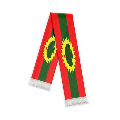 China Custom Printed 100% Polyester Waist Oromo Flag Scarf Wholesale for sale