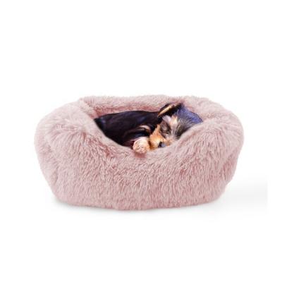 China Viable Custom Round Plush Cushion Cat Cave Accessories New Arrival OEM Luxury Dog Bed for sale