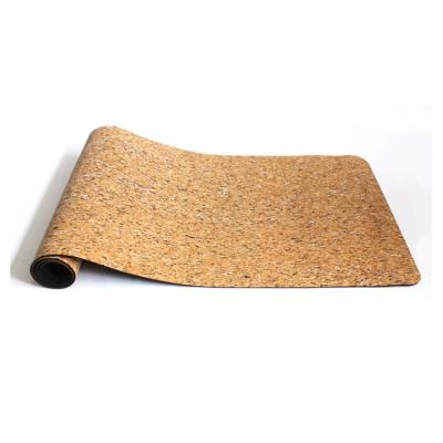 China PU Cork Mat Non-slip Warm Yoga Mat Bamboo Yoga Mat Sale for sale