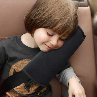 China Extra Soft Memory Kids Support Travel Seat Belt Pillow For Head Neck And Shoulder for sale