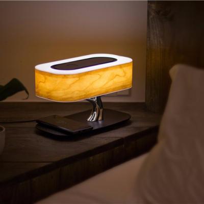 China BT Speaker MESUN LED Desk Table Lamp Christmas Tree Lamp LED Tree Lamp with Wireless Charging for sale