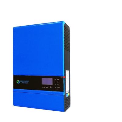 China High Frequency Solar Powered Off-Grid Equipment DC To AC Pure Sine Wave On And Off Grid 1 Phase Hybrid Inverter With Charger 5000w mppt 80a for sale