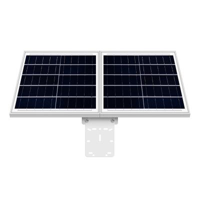 China Factory Wholesale Foldable Adjustable 30W River Tank Orchard Dual Solar Panel Monitoring Power Supply System for sale