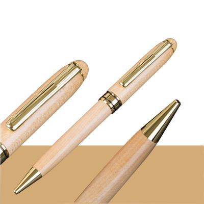 China Eco-friendly hot sale wood and metal wood penwooden pen with custom logo wood fountain pen for office and school for sale