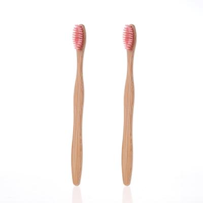 China Disposable Hot Sale Custom Logo Free Custom Eco Friendly Bamboo Handle Ningbo Soft Bristles Colorful Whitening Bamboo Toothbrush for sale