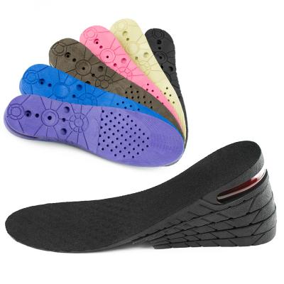 China New Invisible Air Cushion Invisible Air Insoles Multilayer Heightening Adjustable Insoles Men's Eco-Friendly Women's PU Heighten Insoles for sale