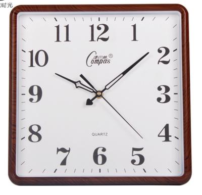 China Retro Pretty Classic Square Wooden Wall Clock Antique Style Promotional Custom Made And Selling Well All Over The World for sale