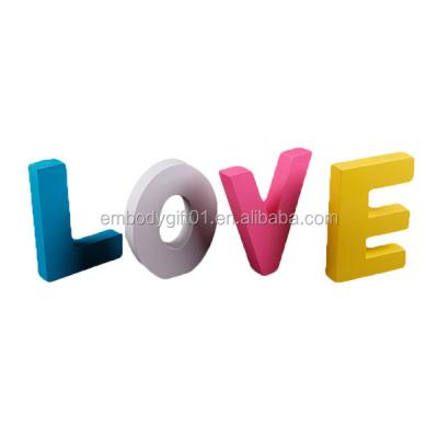 China China Walmart Factory Sale Decorative Letters Small Letters Best Quality Eco-friendly Home Wood Craft Decorative Letters for sale