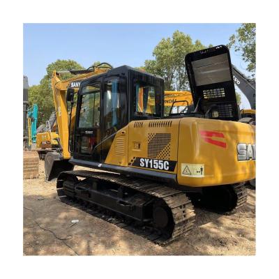 China High Quality Low Uesd SANY SY155C TON Excavator With 15.5 Hour 0.8mÂ ³ for sale