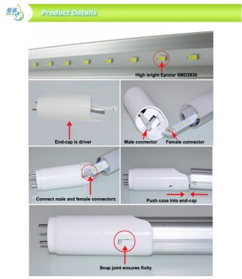 China SMD2835 2ft LED Tube for sale