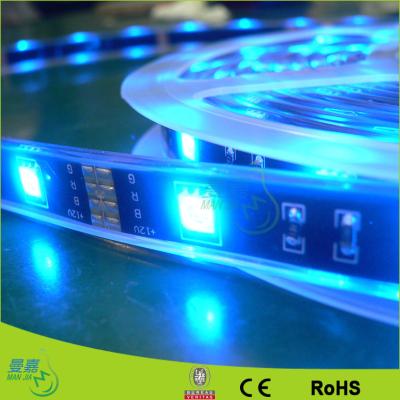 China Blue Outdoor Battery Powered Flexible Led Strip Lights , 2835 Led Ribbon Strip for sale