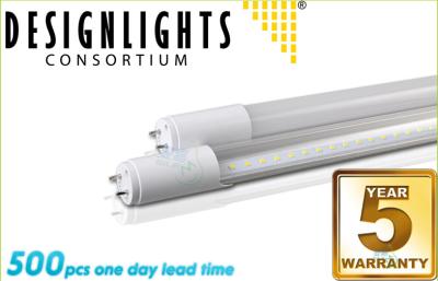 China AC110-277V Single-Ended T8 SMD2835 LED Fluorescent Tubes 6000 - 6500 k Cool White for sale