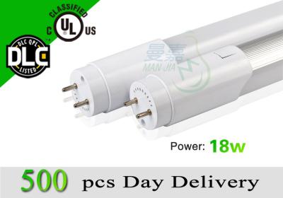 China 4ft UL Energy Saving T8 Led Tube Light 1200mm 110lm/w 4000k - 4500k Pure White for sale