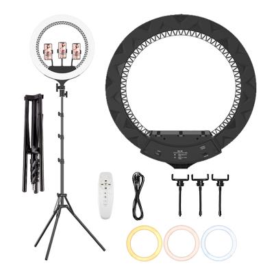 China Large 21 inch RK-59 Ring Light Professional Mobile Phone Camera LED Selfie Ring Light Ring Light with Remote 55*52*10cm for sale