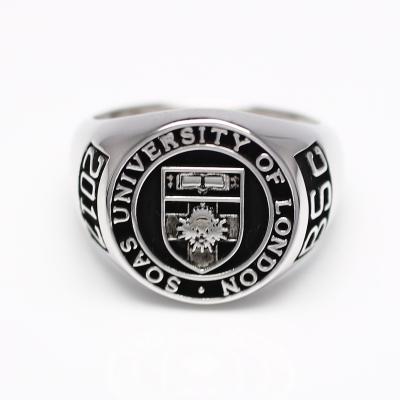 China CLASSIC Custom School Student College Ring Graduation Ring University of London Memorial Ring for sale