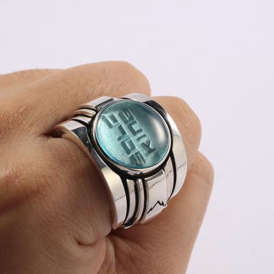 China Casual/Sporting Ware Hot Selling Custom Gemstone Rings Natural Gemstone Jewelry Ring Soloking Stone Ring for sale