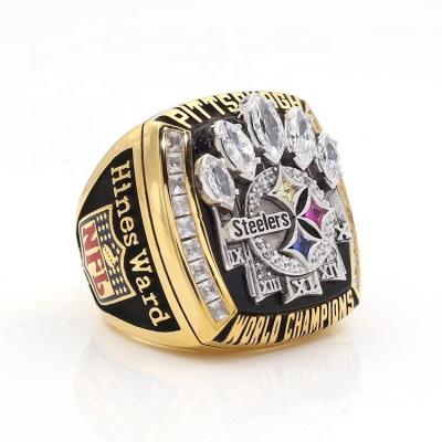 China 2005 Steelers Pittsburgh Ring Custom Fan Men Gift Jewelry Collectible Football Sports Ring for sale