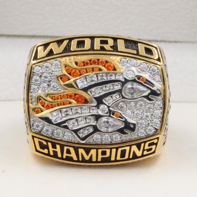 China Athletic Custom Copper 18K Baseball Championship Rings NFL1998 Silver Customizable Rings for sale