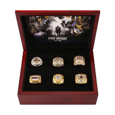 China Custom Men's Casual/Sports Basketball Kobe Bryant Black Mamba Black Mamba Championship Champion Rings Set for sale