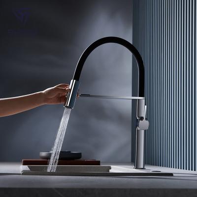 China Value Modern Ceramic Single Handle Chrome Kitchen Sink Mixer Taps Kitchen Faucets Core for sale