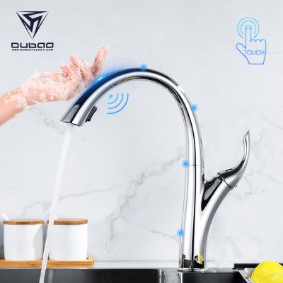 China Sense Faucets New Goods Pull Down Commercial Kitchen Faucets Pull Down Faucets Touch Sensor Brass Kitchen Faucet for sale